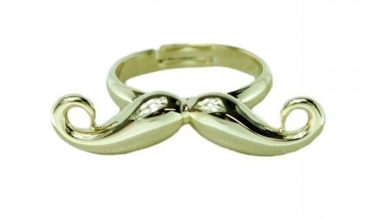 Anel Mustache Dourado